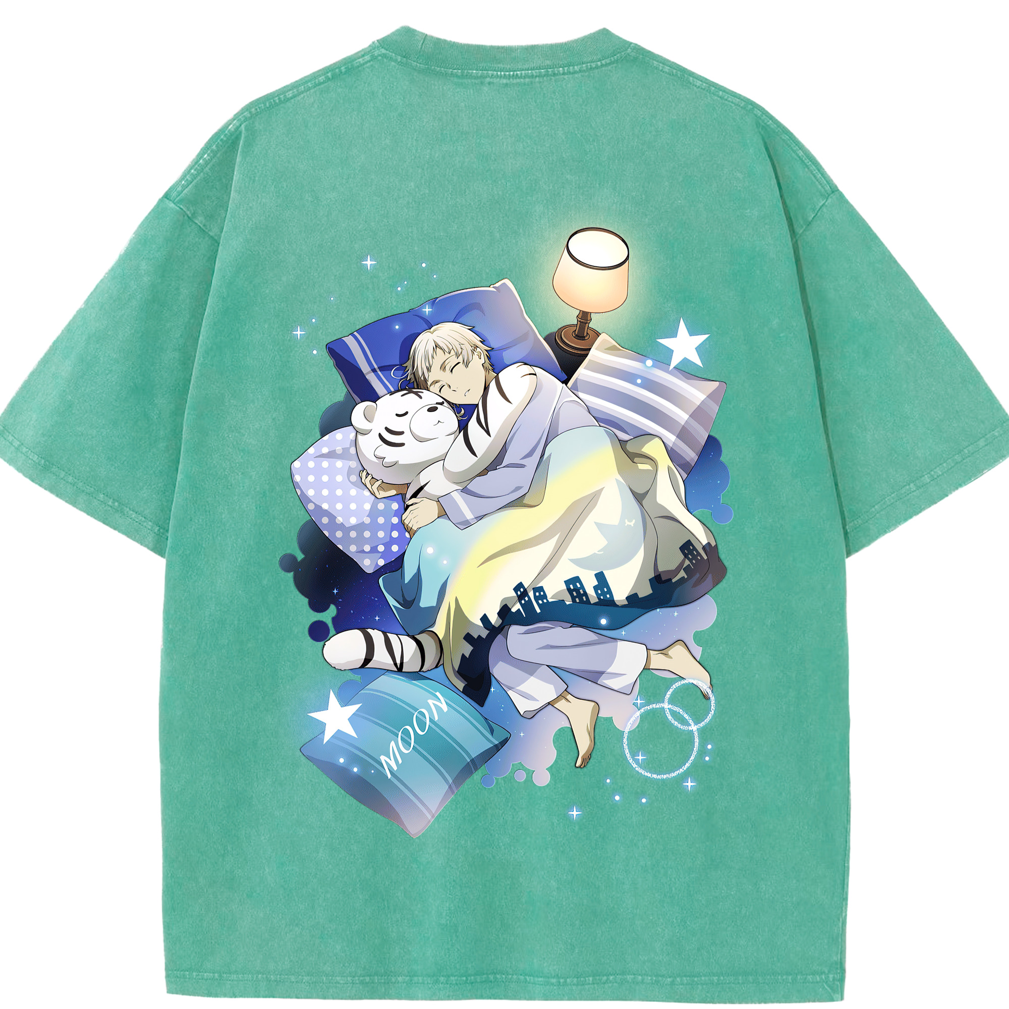 （画像用） 文豪ストレイドッグス Bungo Stray Dogs 綿100% ヴィンテージ風 半袖Tシャツ（背面プリント）